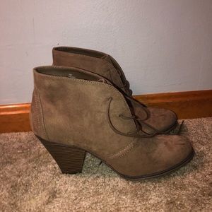Taupe Ankle Booties